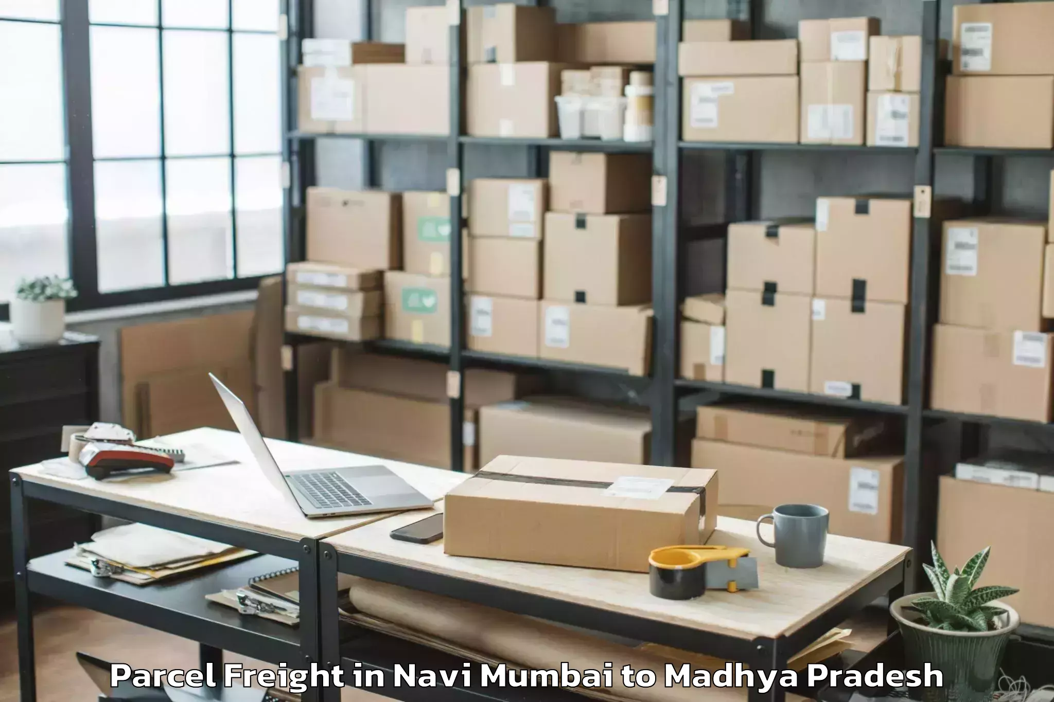 Hassle-Free Navi Mumbai to Pali Birsinghpur Parcel Freight